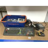 VINTAGE AMSTRAD 64K COLOUR PERSONAL COMPUTER - CPC 464, WITH GAMES AND ACCESSORIES.