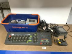 VINTAGE AMSTRAD 64K COLOUR PERSONAL COMPUTER - CPC 464, WITH GAMES AND ACCESSORIES.