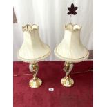 PAIR OF ITALIAN DESIGN CERAMIC TABLE LAMPS 55CM