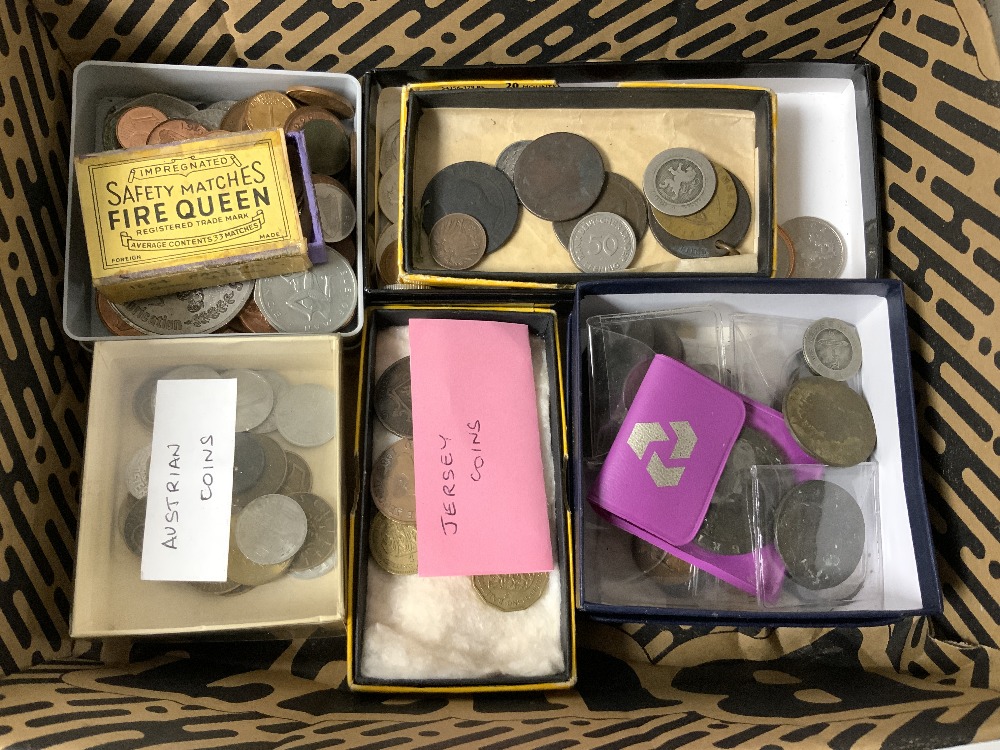 LARGE QUANTITY OF USED COINAGE FOREIGN AND BRITISH SOME SILVER CONTENT - Image 3 of 6