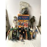 ACTION MAN JAMES BOND THUNDERBALL BOXED SET BY HASBRO AND OTHER ACTION MAN FIGURES AND ACCESSORIES.