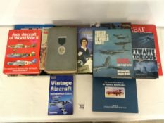 MIXED BOOKS ON MILITARY AND AIRCRAFT