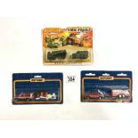 THREE VINTAGE BOXED MATBOX DIE-CAST TOYS TWO PACKS 1975 AND TWO 1987