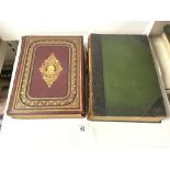 LARGE LEATHER BOUND VOLUME II - IMPERIAL SHAKESPEARE, AND HARMSWORTH ATLAS & GAZETTE.