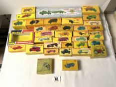 QUANTITY OF REPRODUCTION DINKY TOY BOXES.
