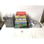 QUANTITY OF COMPUTER GAMES - PLAYSTATION 2, AMIGA 1 MEG, PGA TOUR GOLF, PLAY STATION 1 AND MORE.