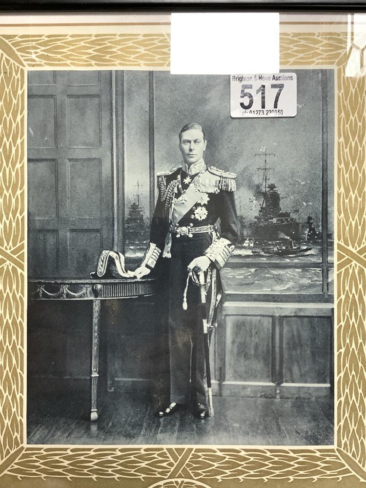 KING GEORGE V1 FRAMED AND GLAZED PRINT 38 X 27CM - Image 2 of 4