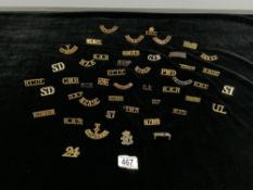 QUANTITY OF MIXED BRASS TITLES MILITARY AND MORE
