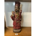 CHINESE CERAMIC IMMORTAL FIGURINE 50CM