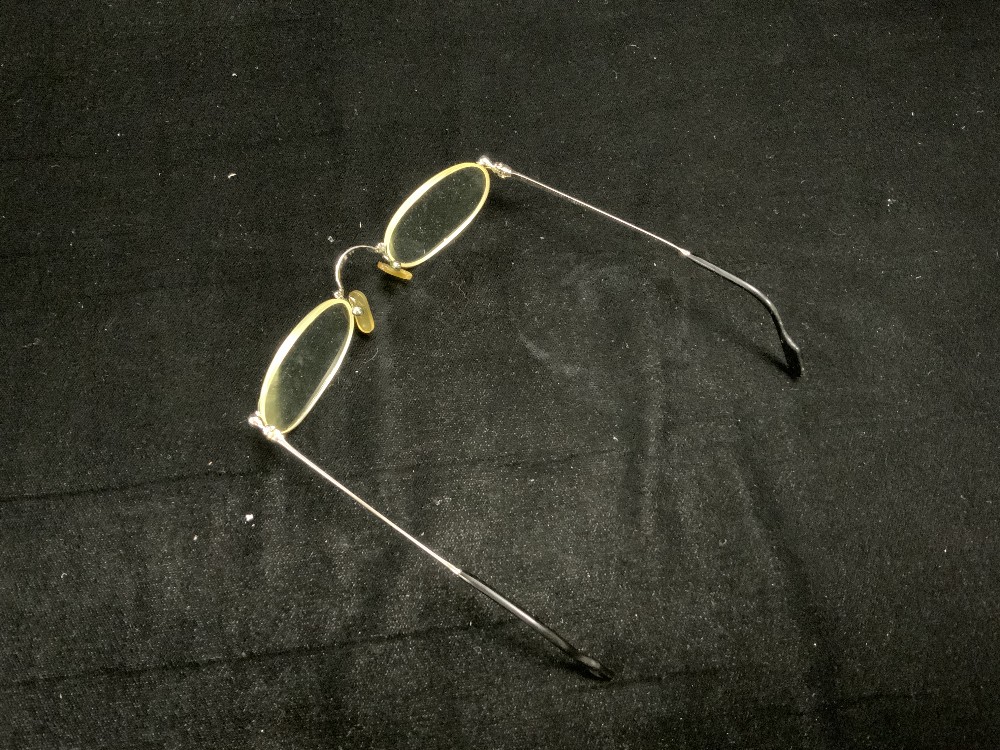 A PAIR OF CARTIER FRAMED GLASSES; IN CASE. - Image 2 of 6