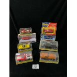 VINTAGE BOXED DINKY DIECAST TOYS 187,152,211,221,208,224,DY-3 AND DYO19/B