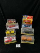 VINTAGE BOXED DINKY DIECAST TOYS 187,152,211,221,208,224,DY-3 AND DYO19/B