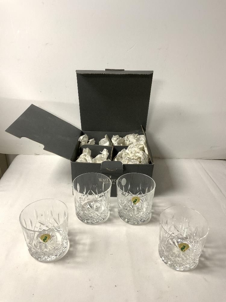 SET OF FOUR WATERFORD CRYSTAL CUT GLASS TUMBLERS, 2 CUT GLASS FLUTES AND 3 SHERRY GLASSES. - Image 4 of 5