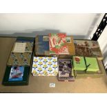 QUANTITY OF VINTAGE BOXED PUZZLES.