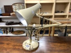 A VINTAGE HERBERT TERRY & SONS ANGLE POISE LAMP.