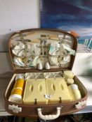 A 1950S PICNIC SET IN FITTED CASE, BY BREXTON.