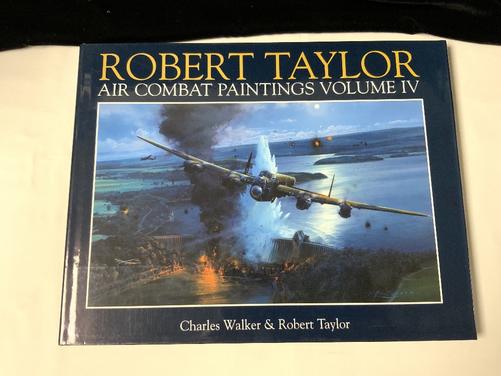 ROBERT TAYLOR - 3 VOLUMES OF AIR COMBAT PAINTINGS; TWO SIGNED BY THE ARTIST. - Image 3 of 4