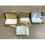 MADAME RUDEAU - TROUSSETTES - LAYETTES, PERIGUEUX - A QUANTITY OF FRENCH LINEN IN BOXES.