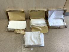 MADAME RUDEAU - TROUSSETTES - LAYETTES, PERIGUEUX - A QUANTITY OF FRENCH LINEN IN BOXES.