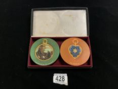 CASED PATEK PHILIPPE SET OF SIX COASTERS