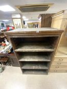 A VICTORIAN BIRDS EYE MAPLE VENEERED CUPBOARD; 96X60X156 CMS.