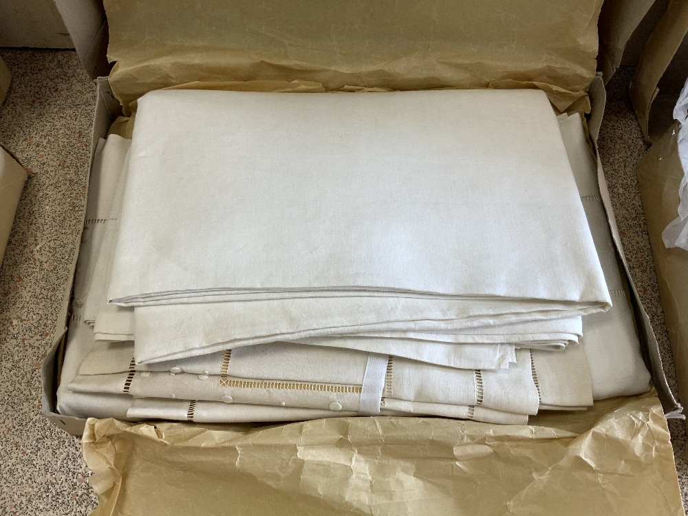 MADAME RUDEAU - TROUSSETTES - LAYETTES, PERIGUEUX - A QUANTITY OF FRENCH LINEN IN BOXES. - Image 3 of 9