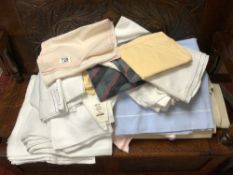 A LARGE QUANTITY OF MAINLY FRENCH LINEN