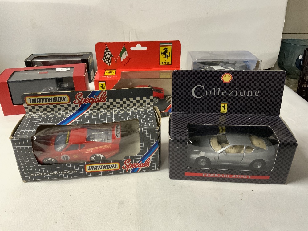 BOXED MODEL CLASSIC AND SUPER CARS, MATCHBOX SPECIAL FERRARI, SOLIDO FERRARI BB 76 AND OTHERS. - Image 3 of 7