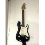 BLACK AND WHITE SQUIRE STRAT BY FENDER GUITAR