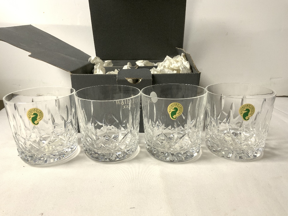 SET OF FOUR WATERFORD CRYSTAL CUT GLASS TUMBLERS, 2 CUT GLASS FLUTES AND 3 SHERRY GLASSES. - Image 5 of 5