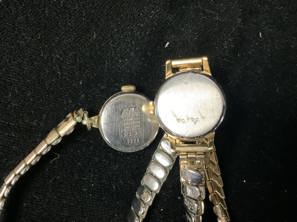 TWO LADIES' WRISTWATCHES - AVIA AND ROTARY, MOTHER O PEARL NECKLACE AND BRACELET. - Image 3 of 5