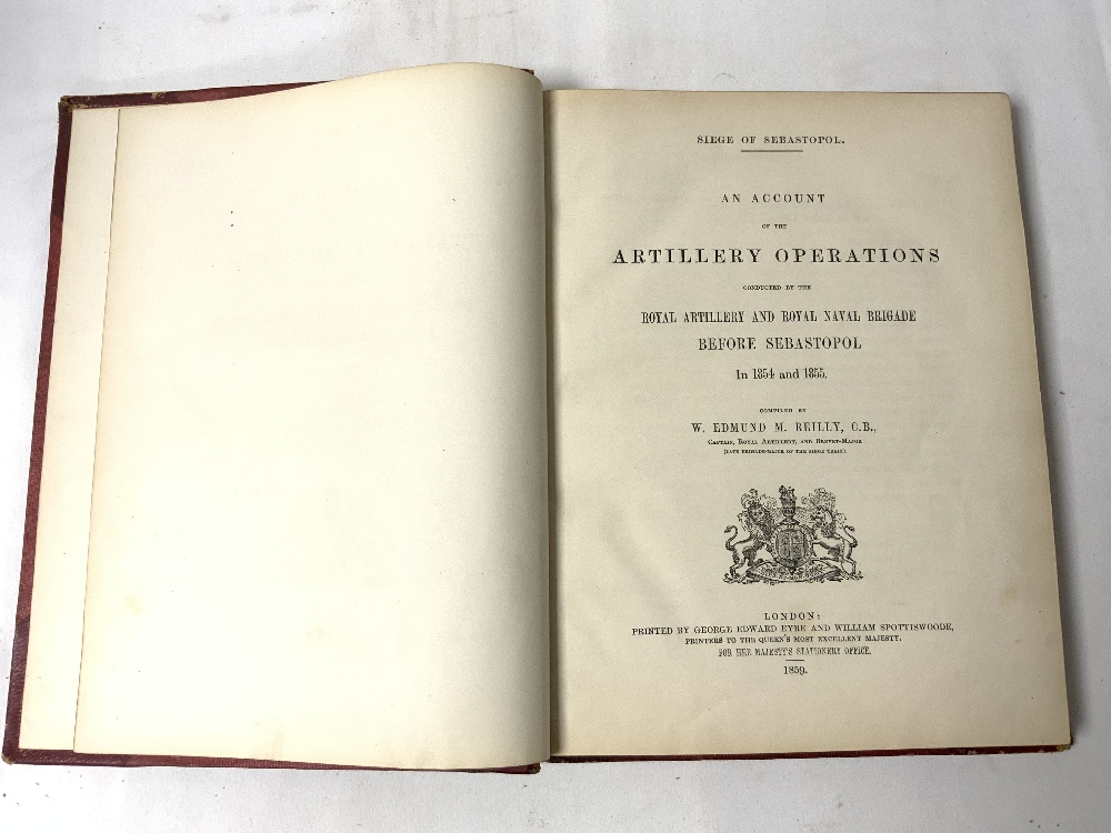 TWO LEATHER BOUND VOLS - SEIGE OF SEBASTOPOL 1859, 6 VOLS OF THE WAR WITH RUSSIA AND ILLUSTRATED - Image 7 of 8