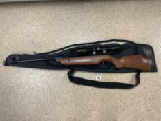 A COMETA 300 AIR RIFLE, .22, WITH SET OF HAWKE 9X50 TELESCOPIC SIGHTS,