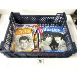 THE BEATLES BOOK - 12 MONTHLY EDITIONS FROM 1964/5/6, ELVIS MONTHLY SOUVENIR ISSUE AND FOOTBALL