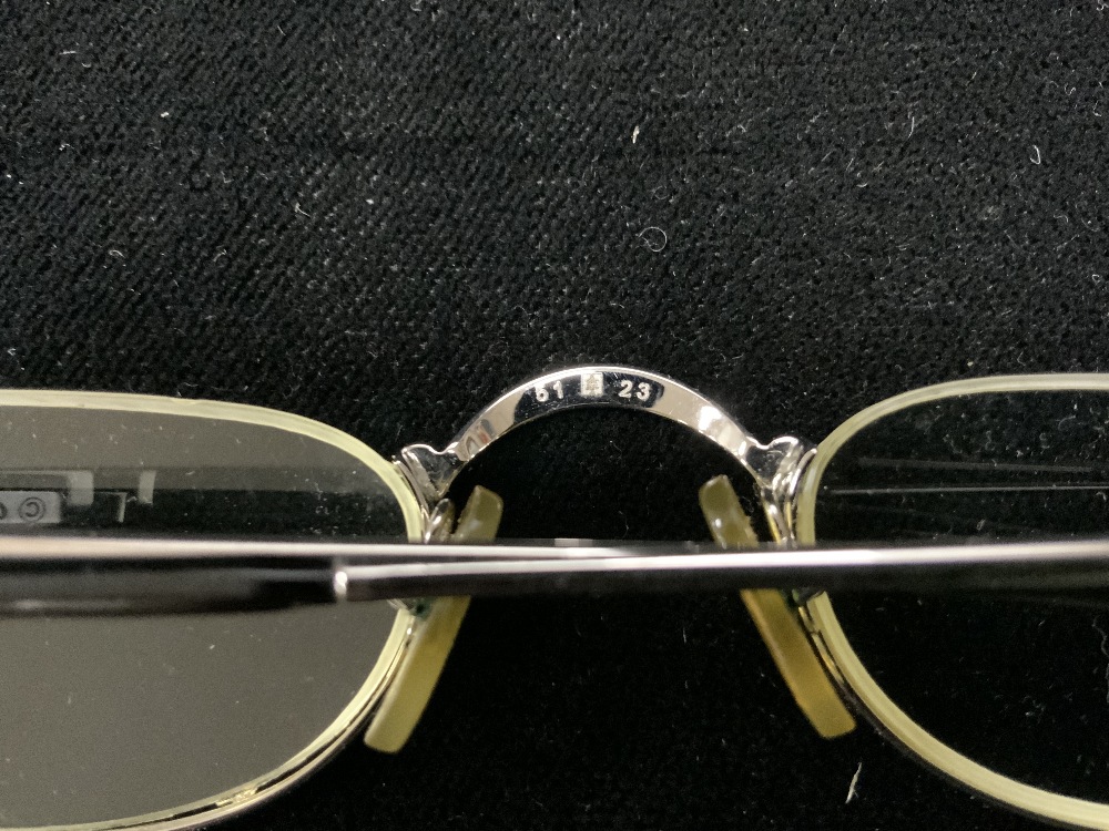 A PAIR OF CARTIER FRAMED GLASSES; IN CASE. - Image 3 of 6