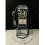 A REPLICA CLASSIC EDITION WILD & WOLF USA PAY TELEPHONE.