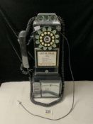 A REPLICA CLASSIC EDITION WILD & WOLF USA PAY TELEPHONE.