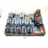 A COLLECTION OF DOCTOR WHO FIGURES IN BOXES.