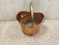 VINTAGE COPPER COAL BUCKET