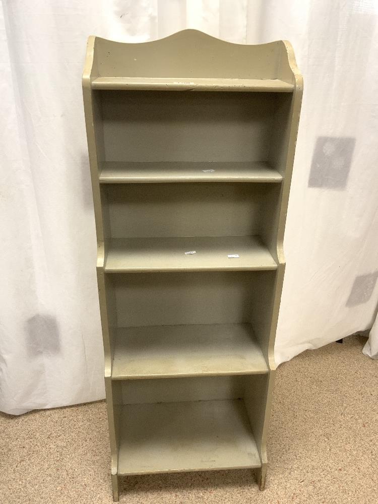 SET SMALL PAINTED WATERFALL OPEN BOOKCASE, 40X112 CMS. - Image 2 of 5