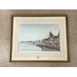 FRANCIS MURRAY RUSSELL FLINT ( 1915 - 1977 ) ARTIST PROOF LIMITED EDITION PRINT 4/12 TITLED PONT ST.