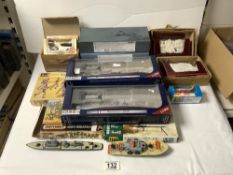 MODEL SOLDIERS BY MATCHBOX AND REVELL WITH MODEL SHIPS BY DEAGONSTINI AND MORE MOST BOXED