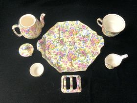 ROYAL WINTON CHINTZ ' CHEADLE ' PATTERN BREAKFAST SET.