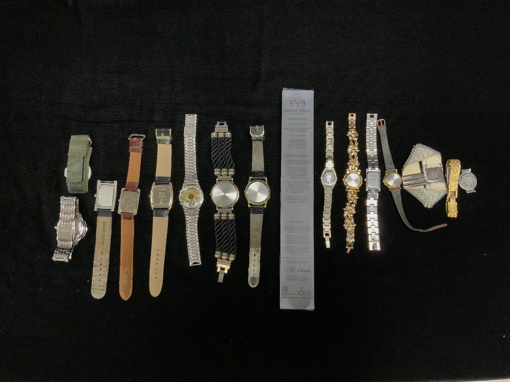 EIGHT MENS WRIST WATCHES, 7 WOMENS WRIST WATCHES, AND EYE WATCH. - Image 6 of 6