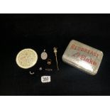 EDWARD VII BUTTON HOOK WITH STRATTON COMPACT AND MORE