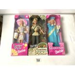 THREE BOXED BARBIE'S FROM THE 1990'S INCLUDES ONE DISNEY'S ANIMAL KINGDOM, EASTER STYLE AND