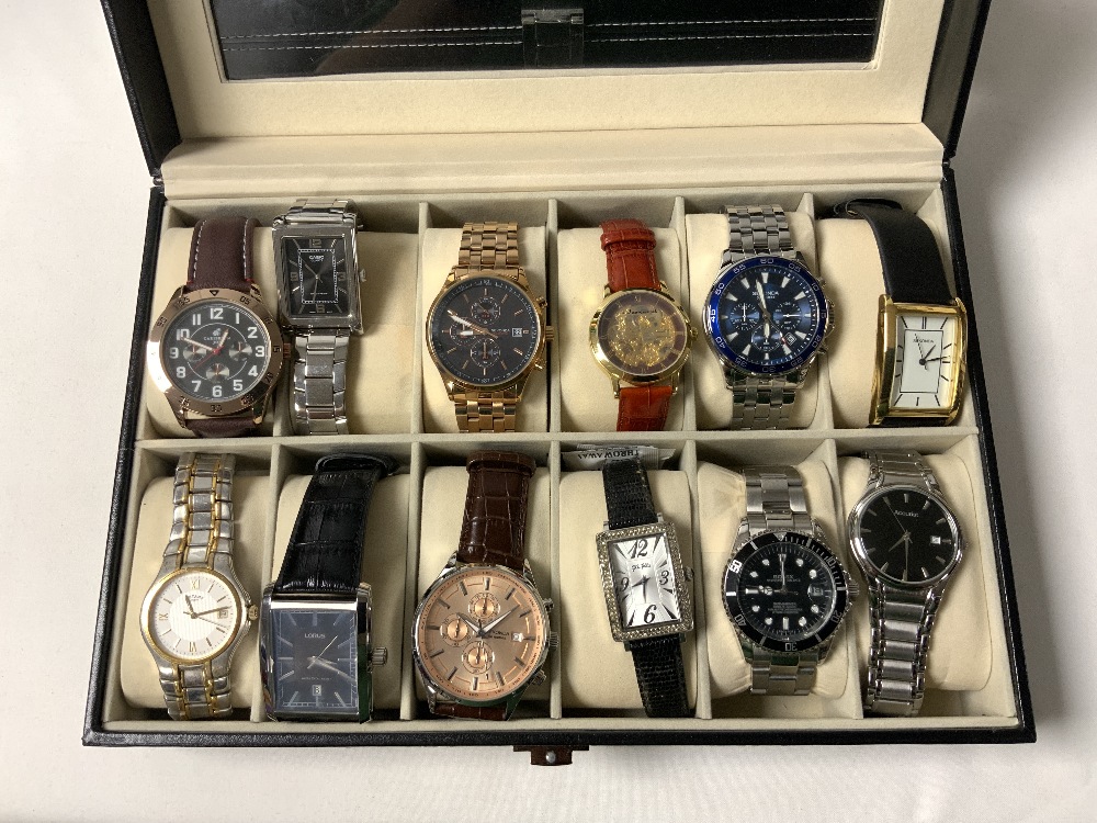 LARGE QUANTITY OF WATCHES WITH CASES SEKONDA, ACCURIST AND MORE - Image 5 of 6