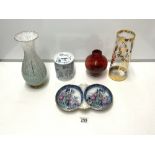 MIXED ART GLASS AND CERAMICS INCLUDES SPODE