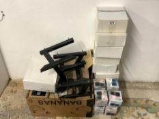 QUANTITY OF PLYE PRO HORN TWEETER'S SPEAKER STANDS AND MORE