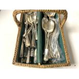 SMALL QUANTITY OF SILVER-PLATED CUTLERY.